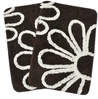 MBSdecor Microfiber Door & Floor Mat(Brown, Small)