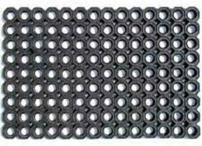 Jari Enterprises Rubber Door Mat(Black, Medium)