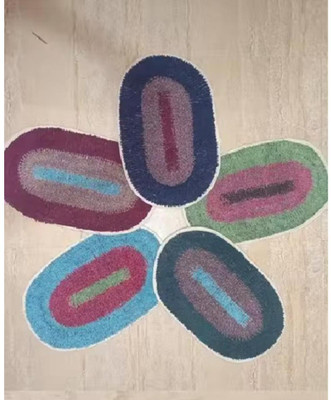 shree jee handloom Cotton Door Mat(Multicolor_05, Medium)