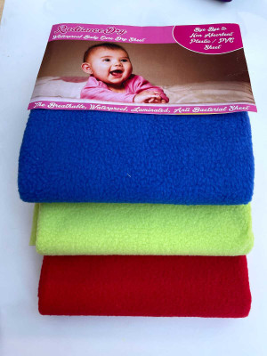 KC ECOM Cotton Baby Bed Protecting Mat(MULTI2, Small, Pack of 3)