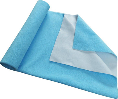 SBTs Cotton Baby Bed Protecting Mat(Sky Blue, Large)