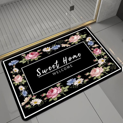 BK 10 IMPORT & EXPORT Silicone Bathroom Mat(Black, Medium)