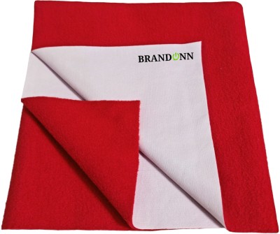 BRANDONN Fleece Baby Bed Protecting Mat(Red, Large)