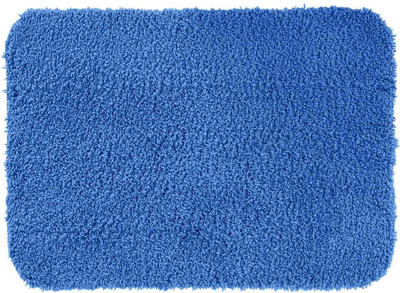 AtoZ Polyester Bathroom Mat(Blue, Pack of 2, Large)
