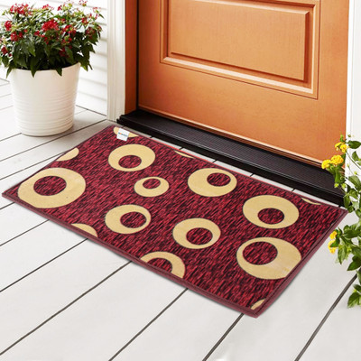 HOMESTIC by Kuber Industries Polyester Bathroom Mat(Brown, Free)