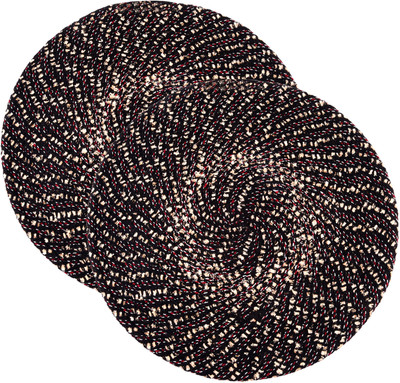 KUBER INDUSTRIES Cotton Door Mat(Brown, Medium, Pack of 2)