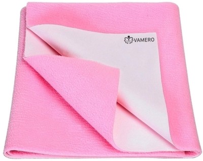 VAMERO Cotton Baby Bed Protecting Mat(Pink, Small)