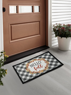 Fabinaliv Polycotton Door Mat(Multicolor, Large)