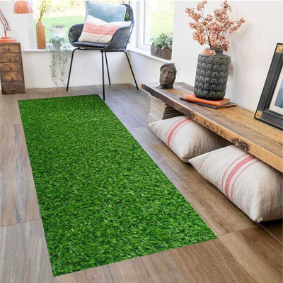 Shree Paras Artificial Grass Floor Mat(2 x 12 FEET, Green, Extra Large)