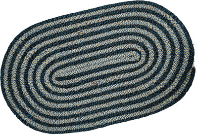 ADIRNY Cotton Door Mat(Blue-Grey, Medium)