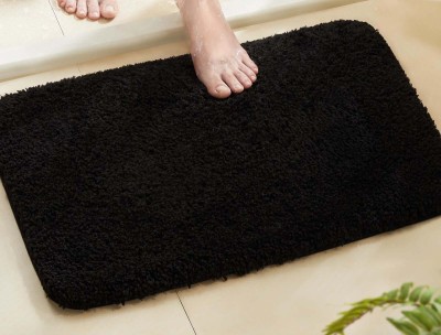 Slayy with Style Microfiber, PP (Polypropylene) Floor Mat(Black, Medium)