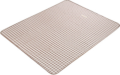 KUBER INDUSTRIES Polyester Chatai Mat(Brown, Extra Large)