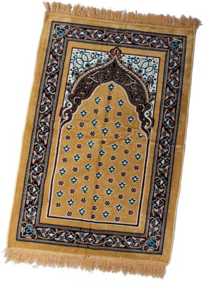 ADIRNY Velvet Prayer Mat(Yellow, Large)