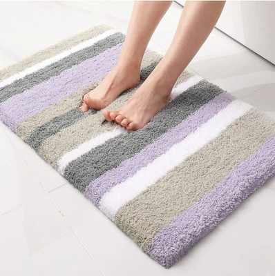 SR CREATIONS Microfiber Floor Mat(Multicolor, Medium)