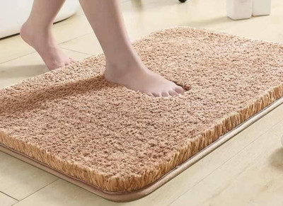 HOWNICE Microfiber Floor Mat(Gold, Medium)