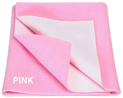 Totsnap Cotton Baby Bed Protecting Mat(Pink, Medium)