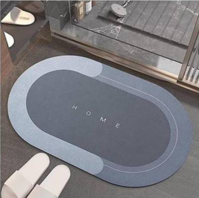 Hoima Rubber Bathroom Mat(Multicolor, Free)