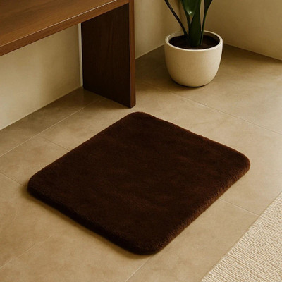ELEGANT WEAVERS Microfiber Door & Floor Mat(Umber, Medium)