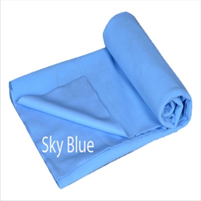 SOMYA Polyester Baby Bed Protecting Mat(SKY BLUE, Medium)