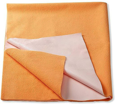 SBTs Cotton Baby Bed Protecting Mat(Orange, Medium)