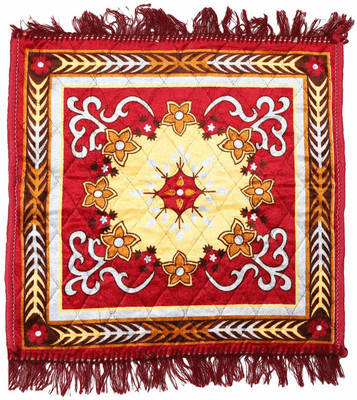 YaAkholic Velvet Prayer Mat(Red, Medium)