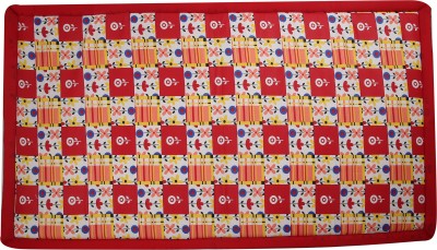 Kala Darshan Crafts Bazaar Cotton Chatai Mat(Orange, Extra Large)