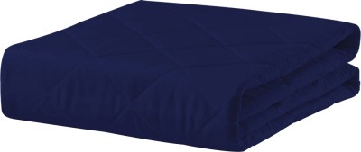 ADBENI HOME Cotton Baby Bed Protecting Mat(Navy Blue, Large)