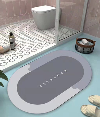 Barkly Polyester, Rubber Bathroom Mat(Multicolor, Free)