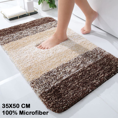 Slayy with Style Microfiber Door Mat(Brown, Small)