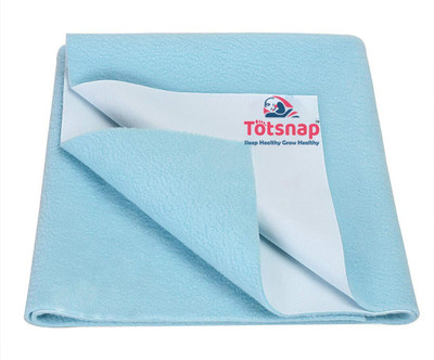 Totsnap Cotton Baby Bed Protecting Mat(Sky Blue, Medium)