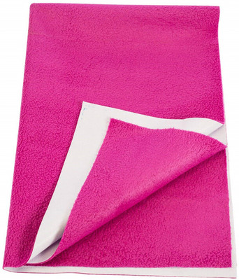 DECRONICS Cotton Baby Bed Protecting Mat(Pink, Medium)