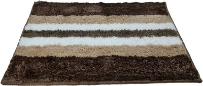 VP Creation Microfiber Bathroom Mat(Beige, Medium)