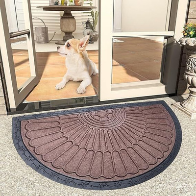 Mega Cart Home PP (Polypropylene) Door Mat(Coffee, Medium)