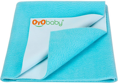 Oyo Baby Cotton Baby Bed Protecting Mat(Sea Blue, Extra Large)