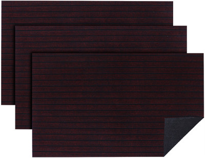 KUBER INDUSTRIES Microfiber Door Mat(Maroon, Free, Pack of 3)