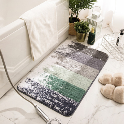 KUBER INDUSTRIES Polyester Bathroom Mat(Multicolor, Medium)