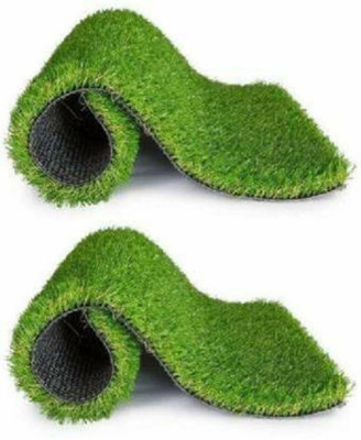 Grassmat Plastic Door Mat(Green, Pack of 2, Small)