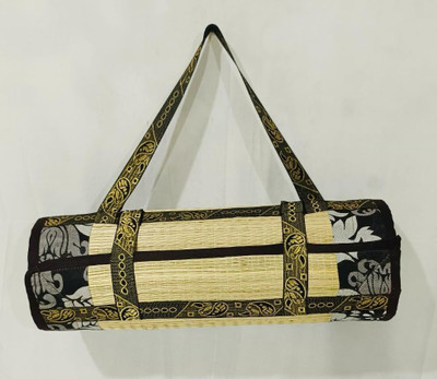 JN CRAFT Cotton, Bamboo Chatai Mat(Black, Small)