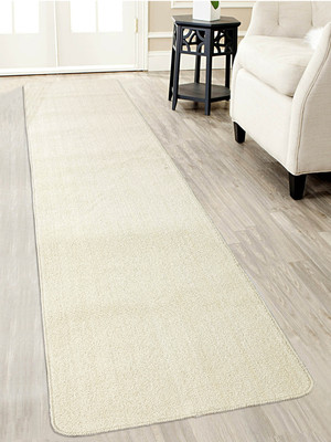 Saral Home Beige Polyester Runner(43 cm,  X 120 cm, Rectangle)