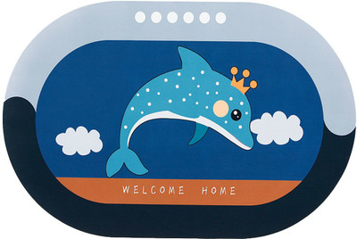 KUBER INDUSTRIES Microfiber Door Mat(Multicolor, Free)