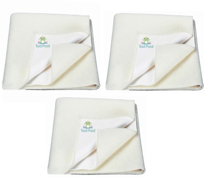 Tod Pool Cotton Baby Bed Protecting Mat(Ivory, Extra Large, Pack of 3)