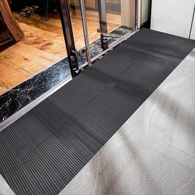 VOBLIN Rubber Floor Mat(Black, Large)