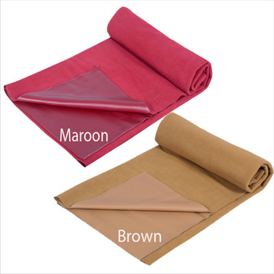 SOMYA Polyester Baby Bed Protecting Mat(MAROON -BROWN, Large, Pack of 2)