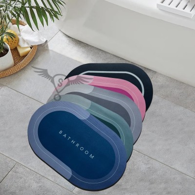 saysha Rubber Bathroom Mat(Multicolor, Medium)