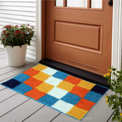 MINGET Microfiber Door Mat(Doormat90Multicolor, Large)