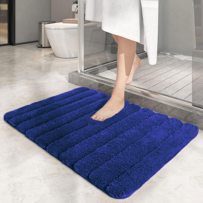 F i Microfiber Door Mat(Blue, Small)