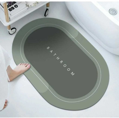 ZATCO Rubber Bathroom Mat(Multicolor, Medium)