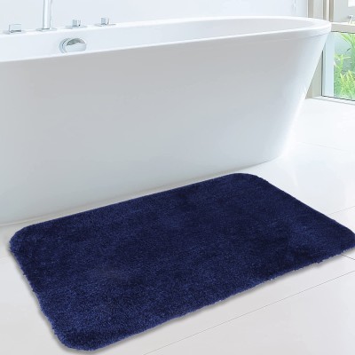 HARISONSLIVING Microfiber Door Mat(Blue, Medium)