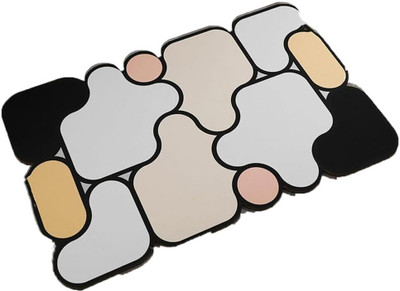 Dhvyant Mart Rubber Floor Mat(Multicolor, Medium)