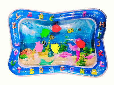 Suraj PVC (Polyvinyl Chloride) Baby Play Mat(Blue, Free)